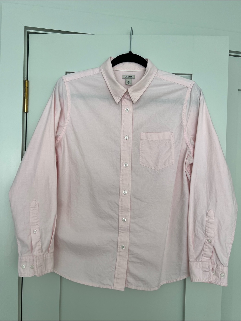 L.L. Bean Women’s Light Pink Oxford Button-Down Shirt - size XS Petite